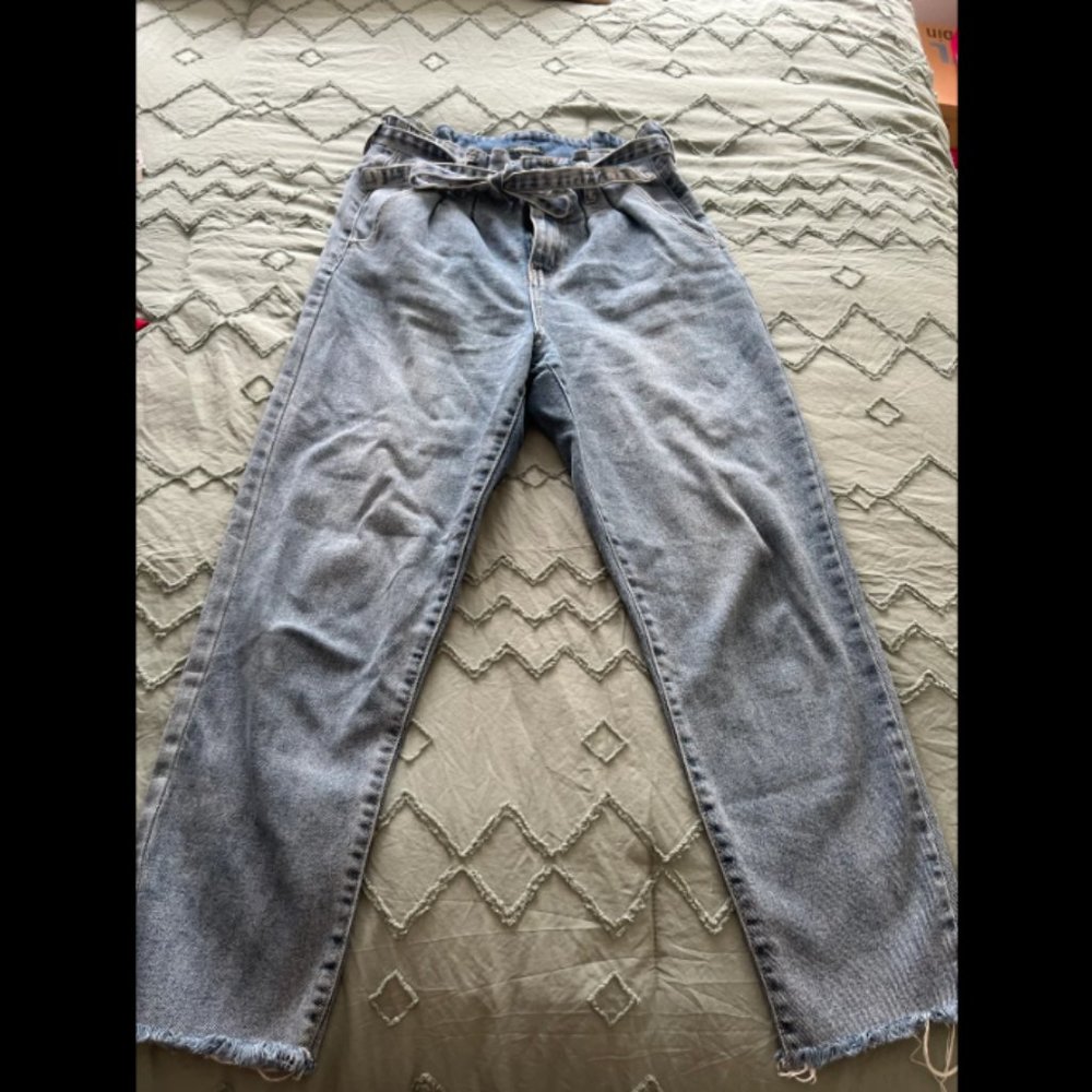high waisted jeans